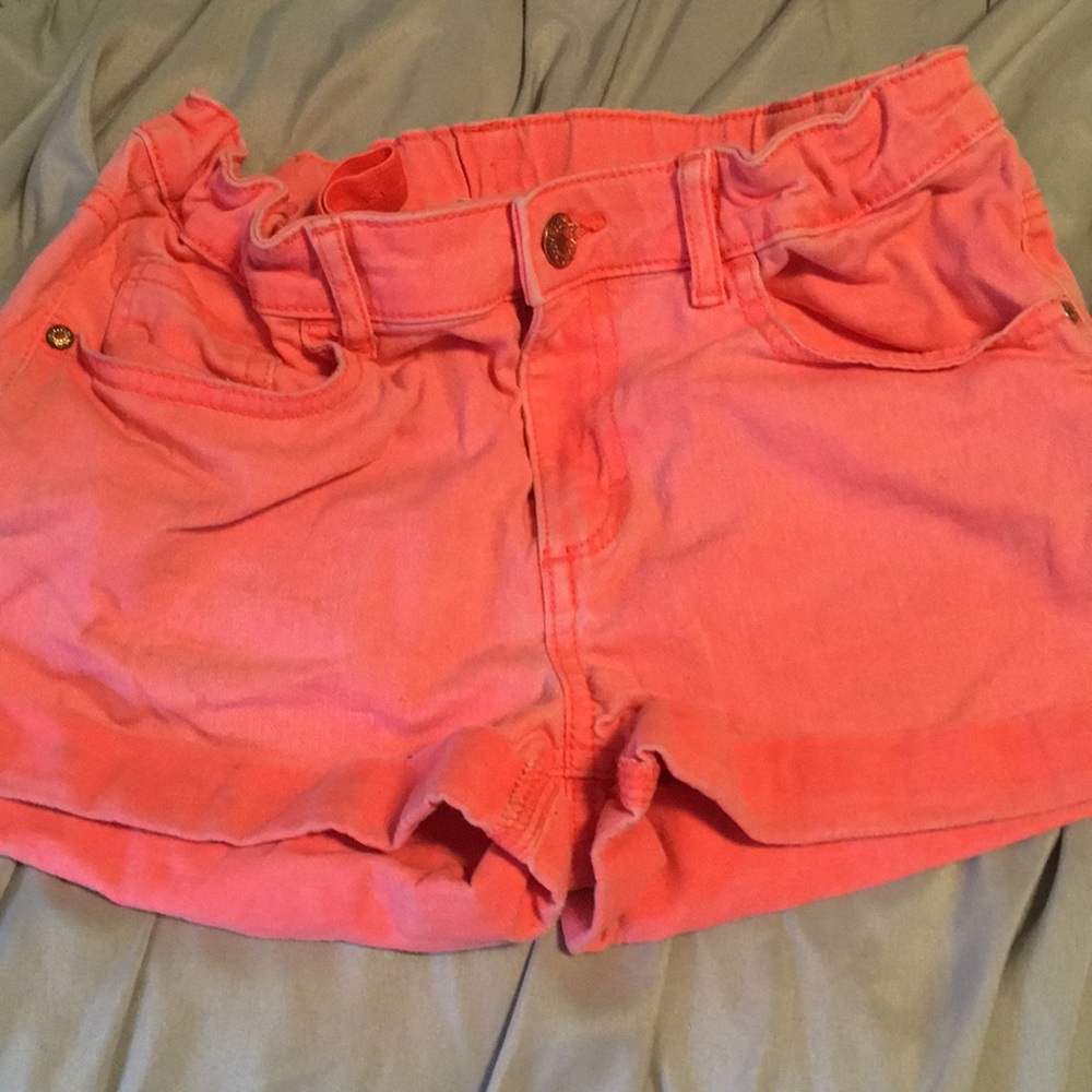 H&M neon cuff shorts girls 11/12